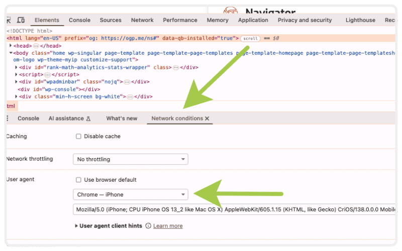 How to Change User Agent in Google Chrome Using Developer Tools
