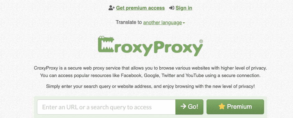 CroxyProxy – Top 10 Free Web Proxy Online