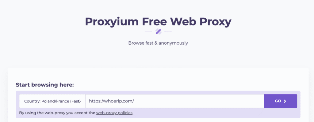 Proxyium – Top 10 Free Web Proxy Online