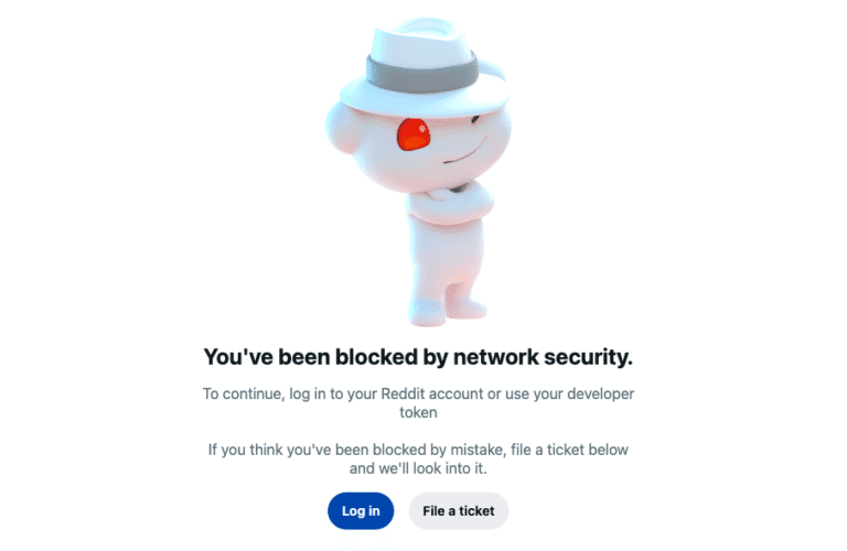 Fix You’ve Been Blocked by Network Security on Reddit