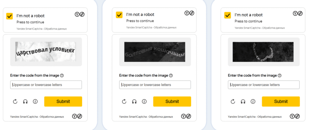 How to bypass Yandex Smart Captcha