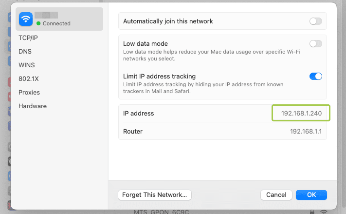 How to Find IP Address on Mac System Settings
