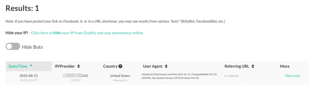 What is Grabify and How IP Tracking Links