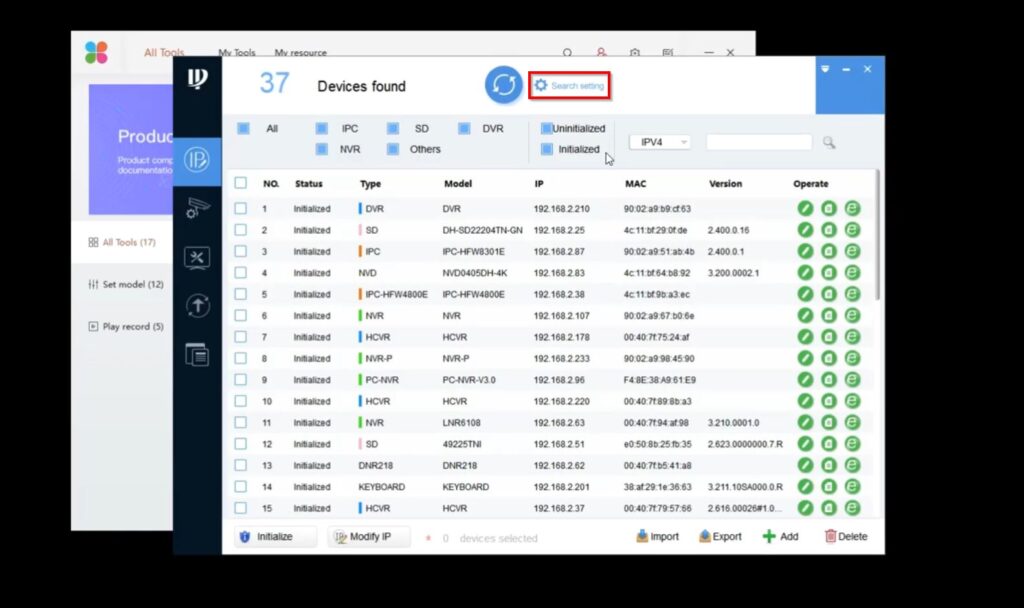 Dahua – ConfigTool