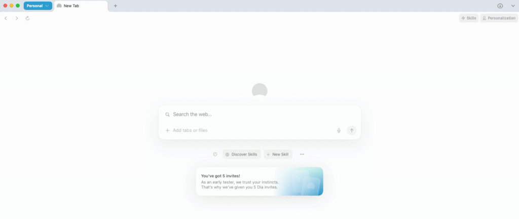 Best AI Browsers - Dia
