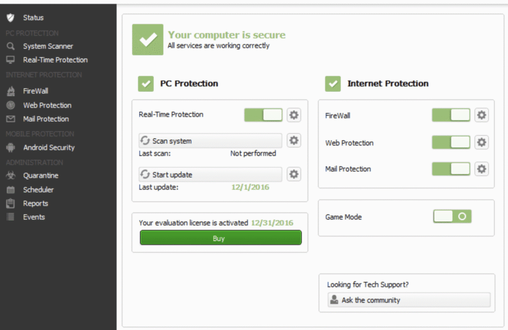 Avira free antivirus