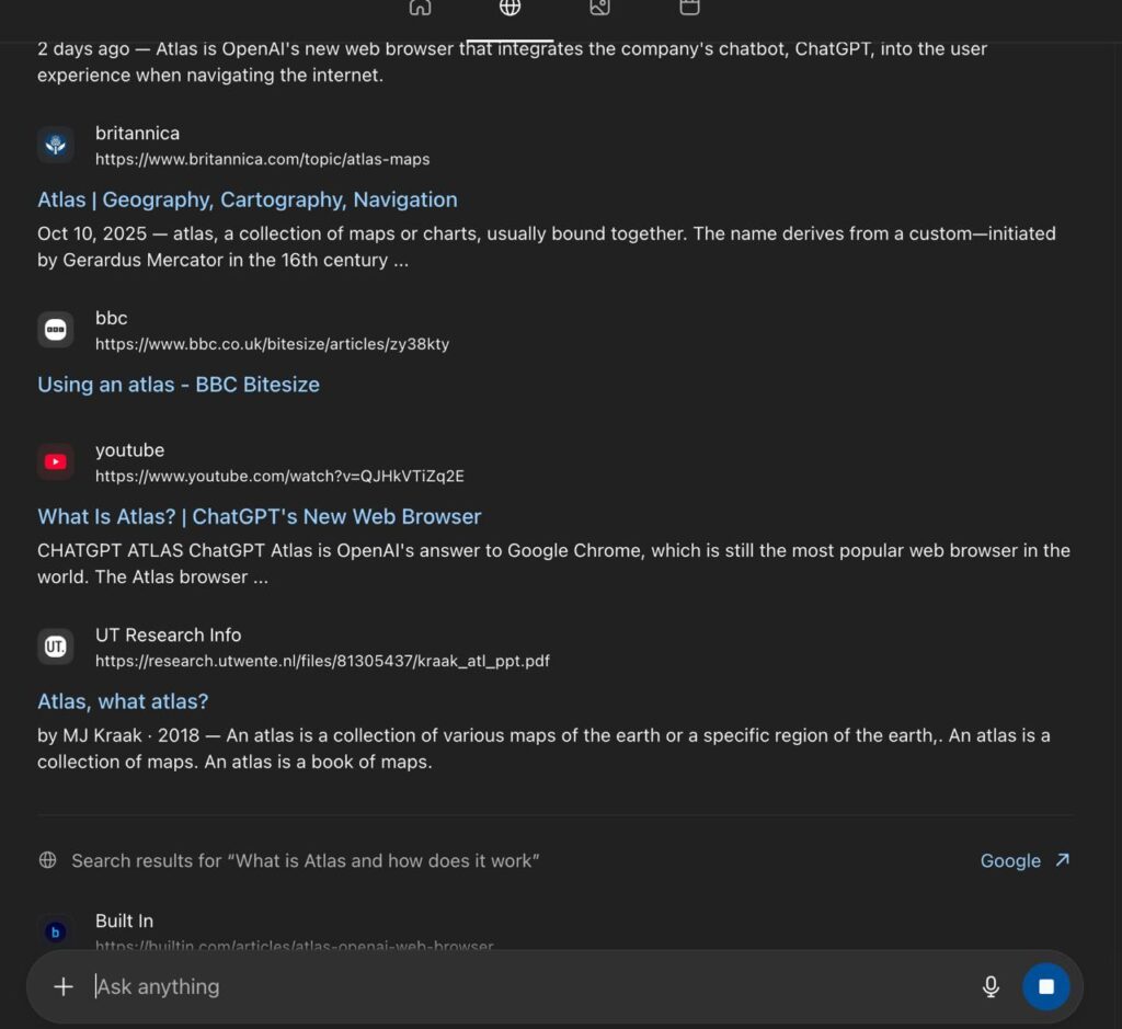 Chat GPT Browser