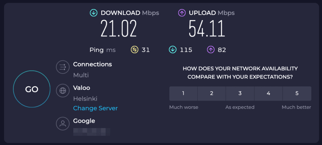 Internet Speed Test by Ookla