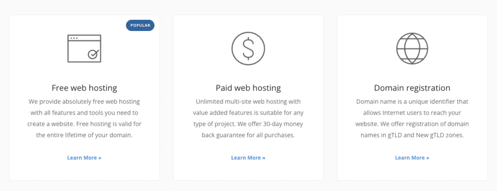 FreeHosting.com: Lifetime Free Tied to Your Domain