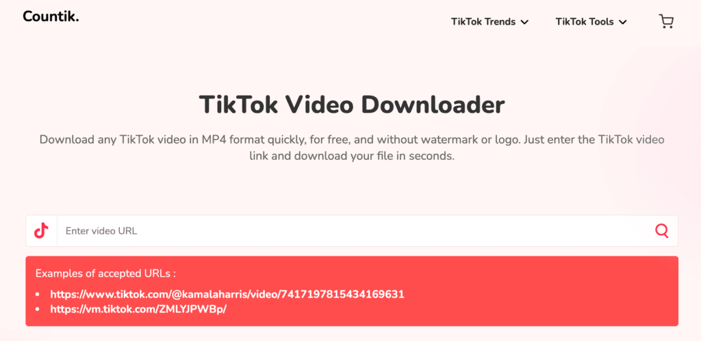Countik TikTok analytics dashboard showing engagement rate chart across recent posts