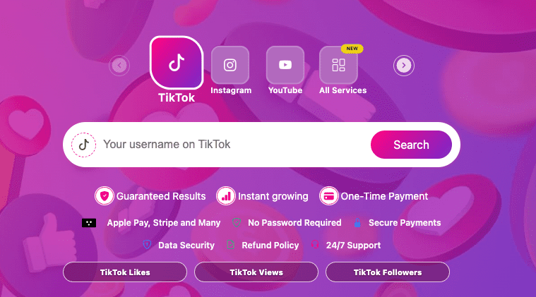 Trollishly free TikTok profile viewer showing public account details without login